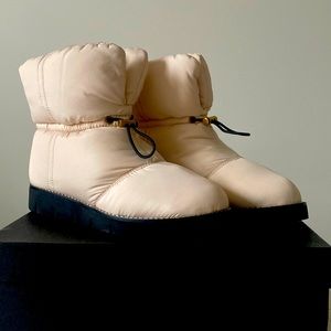 J.CREW Elsa Primaloft Puffer Boots - Ivory Dust